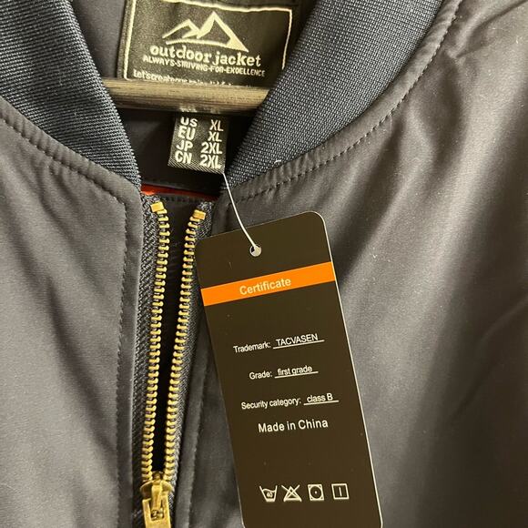 TACVASEN Men's Jackets-Windproof Bomber Jacket Full Zip Winter Warm Padded Coats - Picture 7 of 9